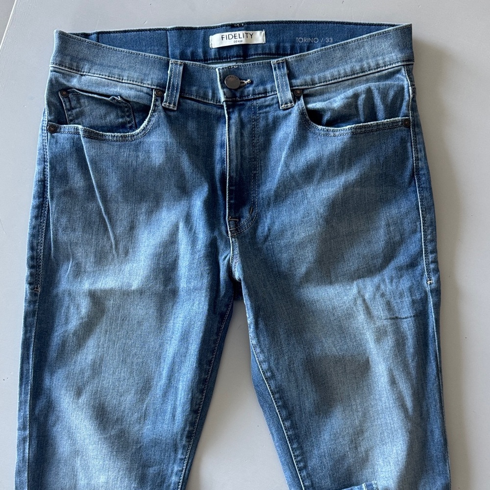 Fidelity Men's Deep Blue Slim Jeans